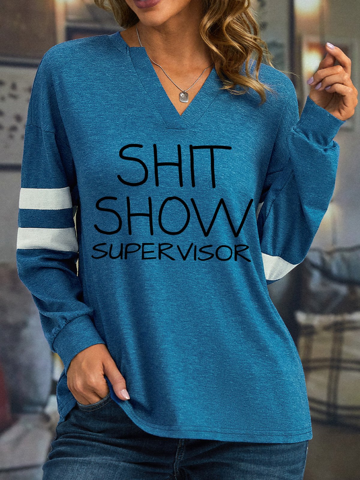 Lilicloth X Y Shit Show Supervisor Women's Long Sleeve T-Shirt