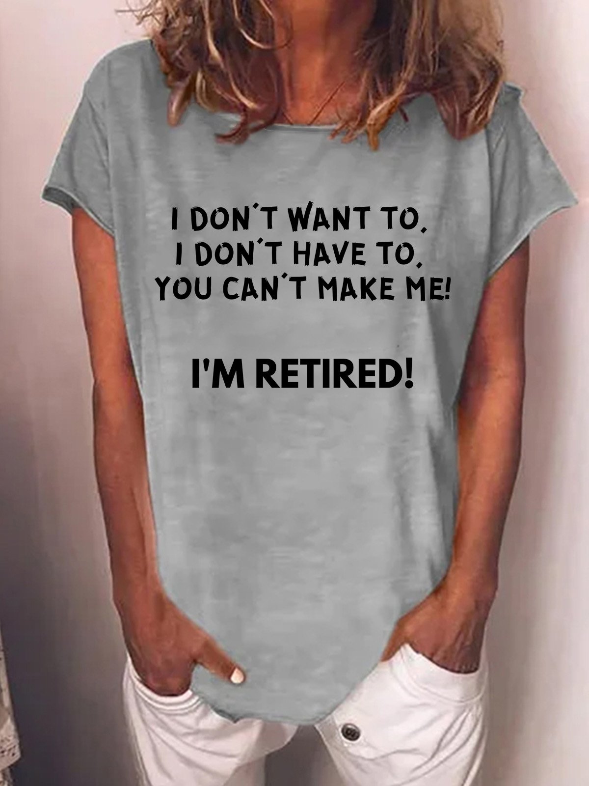 Lilicloth X Kat8lyst I Don't Want To I Don't Have To You Can‘t Make Me I'm Retired Women's T-Shirt