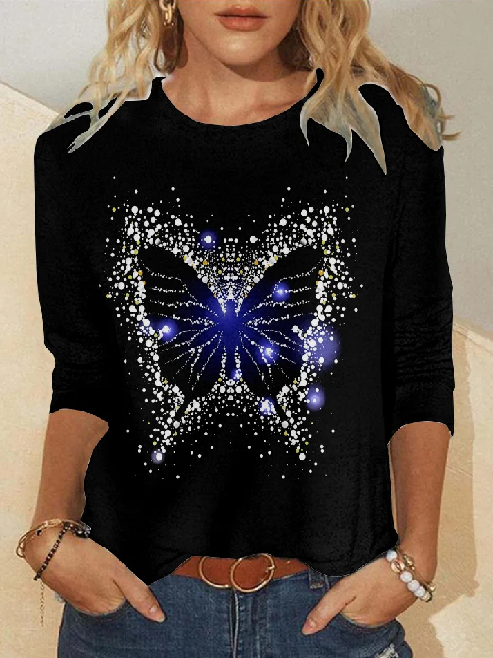 Womens Butterfly Light Top