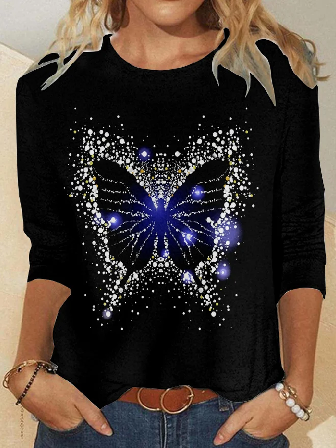 Womens Butterfly Light Top