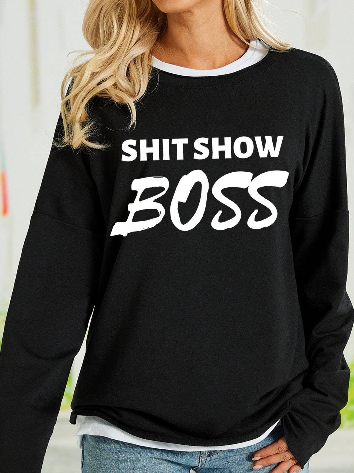 Lilicloth X Kat8lyst Shit Show Boss Women's Sweatshirt