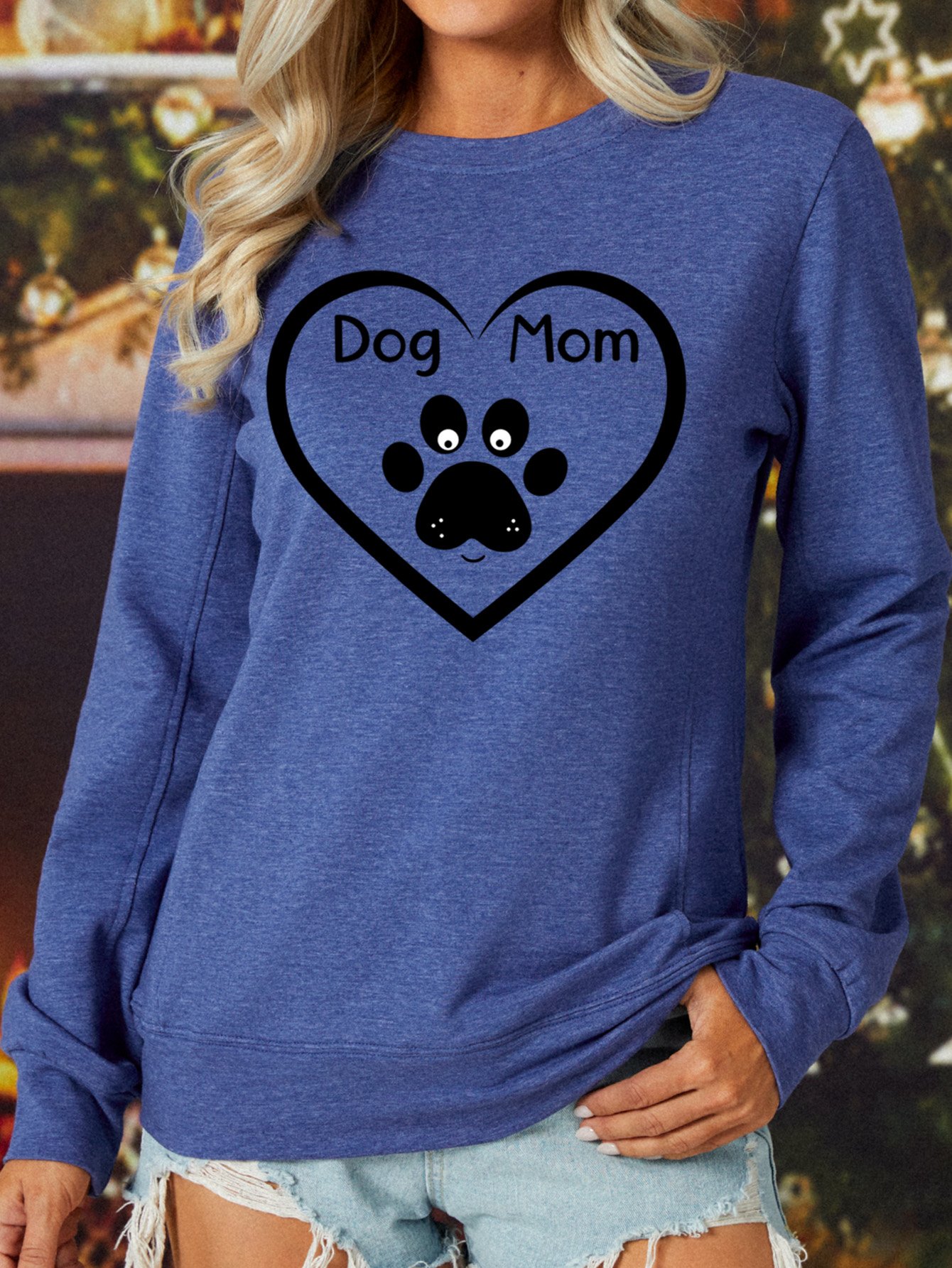 Lilicloth X Paula Dog Mom Heart Women's Sweatshirt