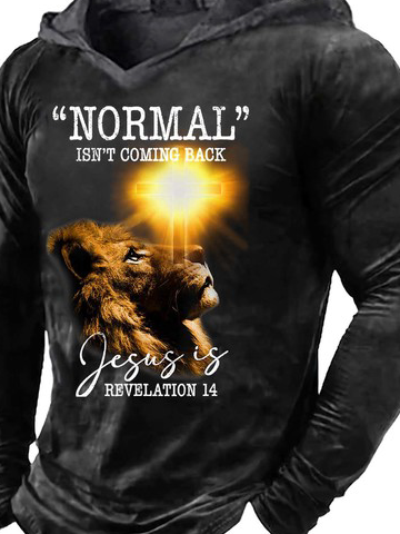 Men Normal Isn’t Coming Back Jesus Is Regular Fit Sweatshirt