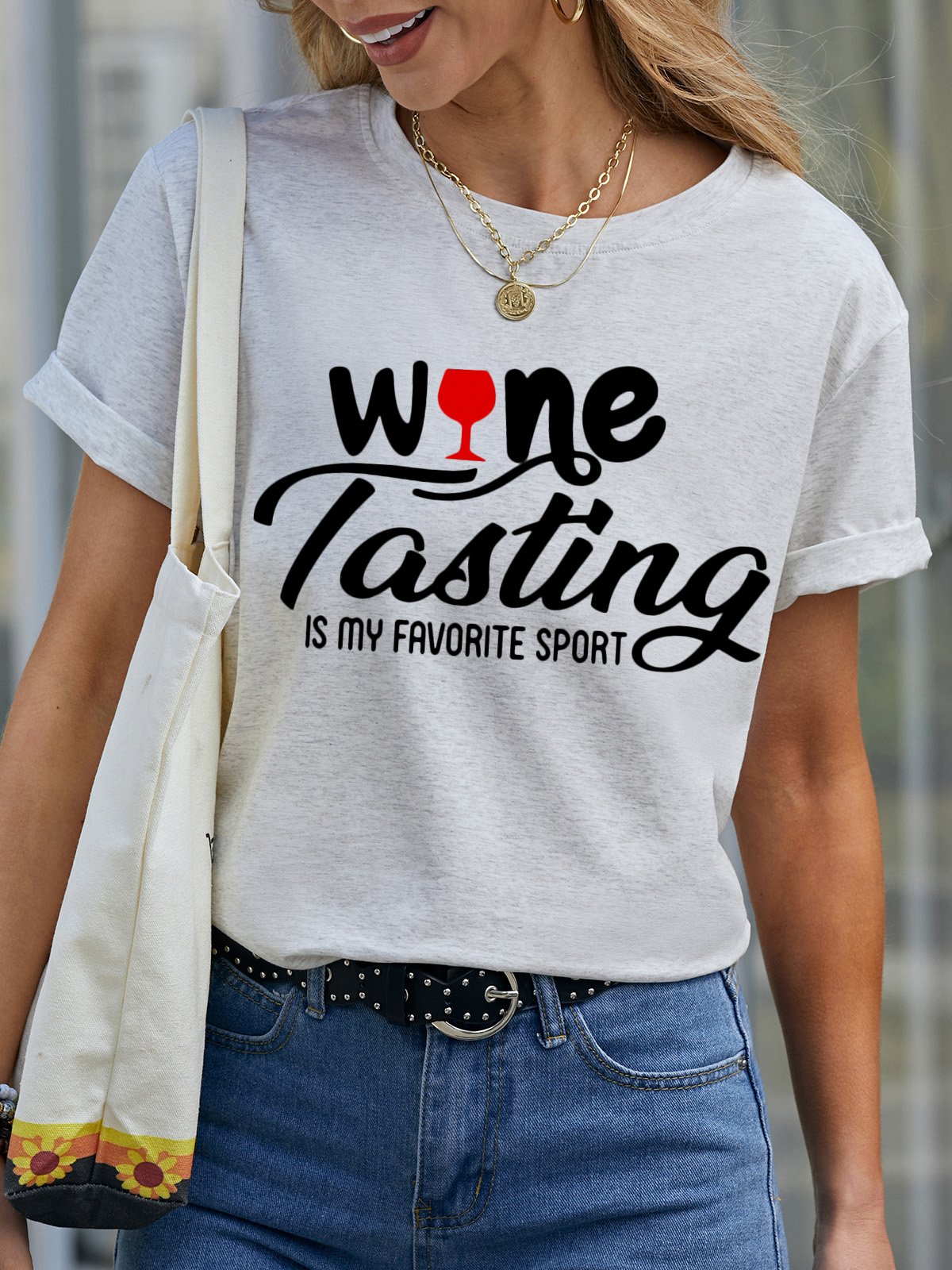 Wine Lovers Shirt Wine Tasting Is My Favorite Sport Womens T-Shirt