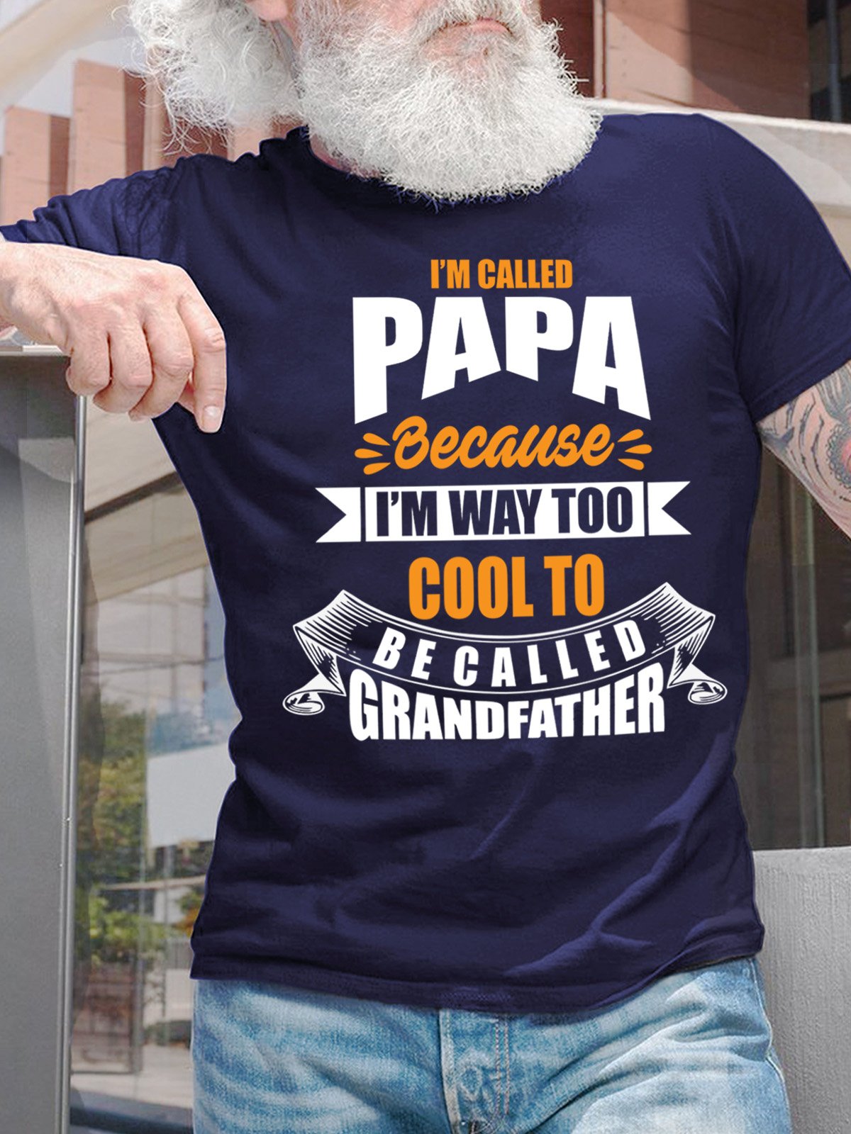 Lilicloth X Y Funny Papa Shirt Gift For Grandfather Mens T-Shirt