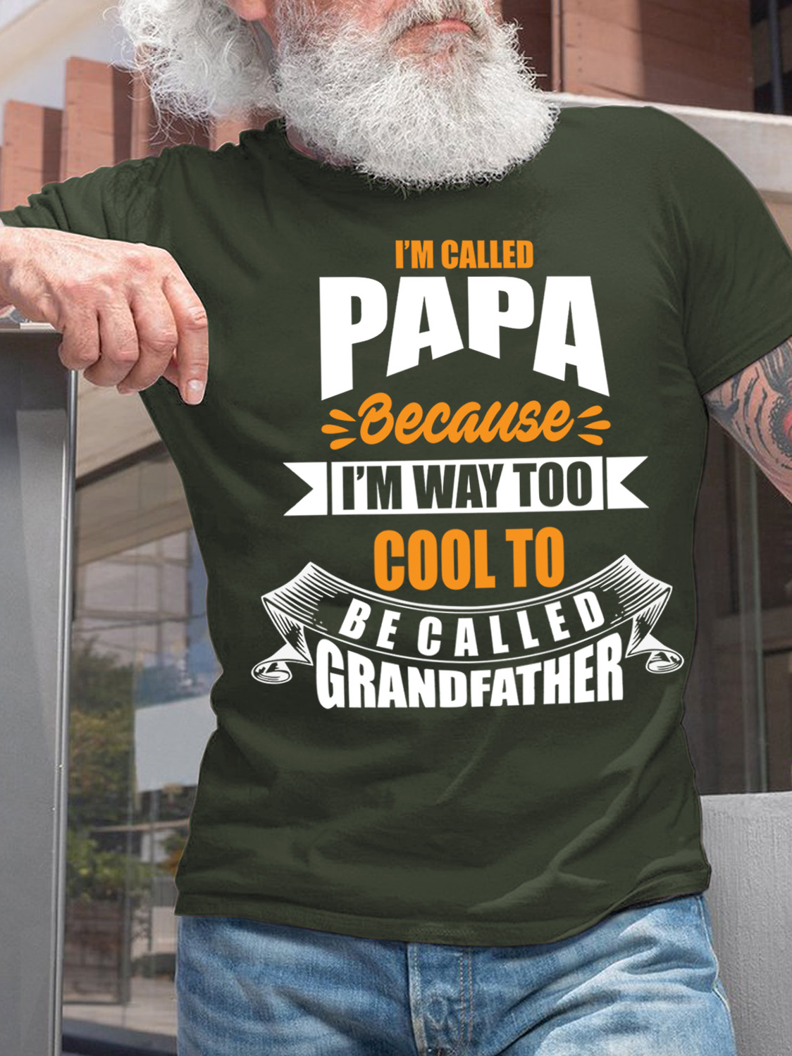 Lilicloth X Y Funny Papa Shirt Gift For Grandfather Mens T-Shirt