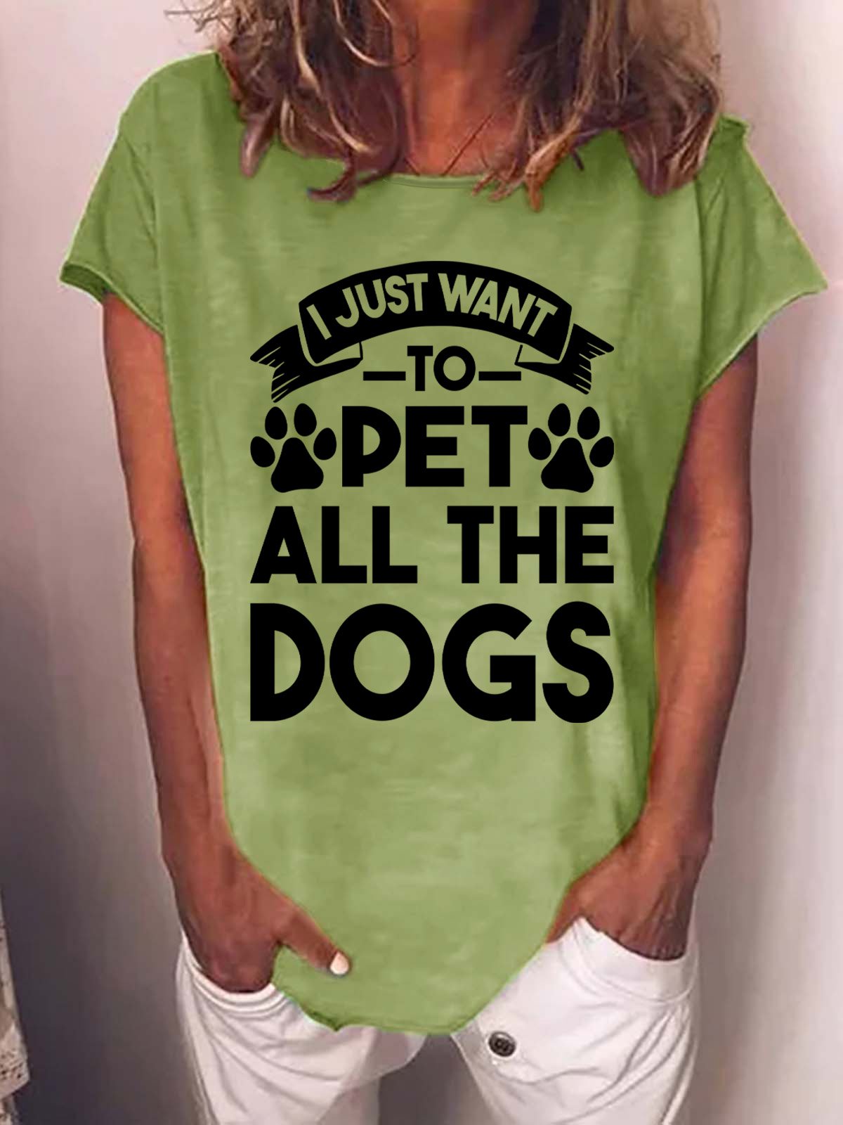 Lilicloth X Manikvskhan I Just Want To Pet All The Dogs Womens T-Shirt