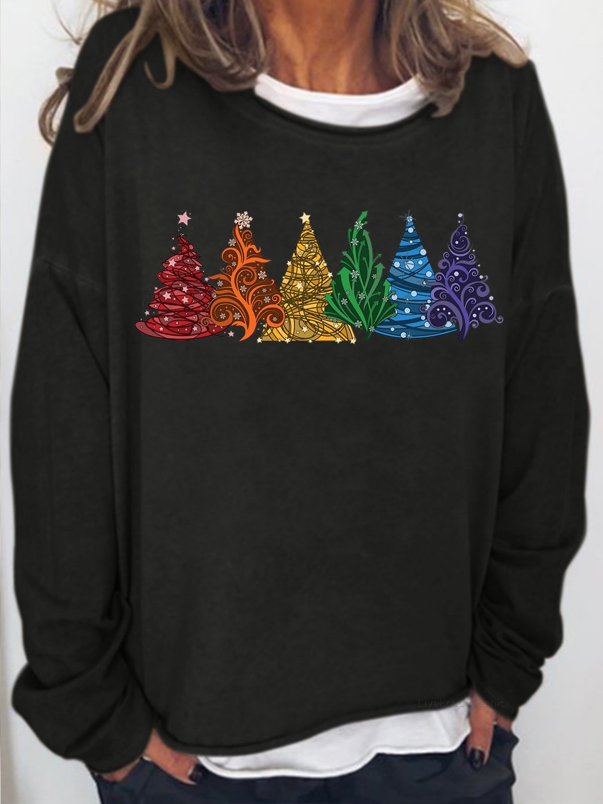 Women's Christmas Tree Casual Sweatshirt