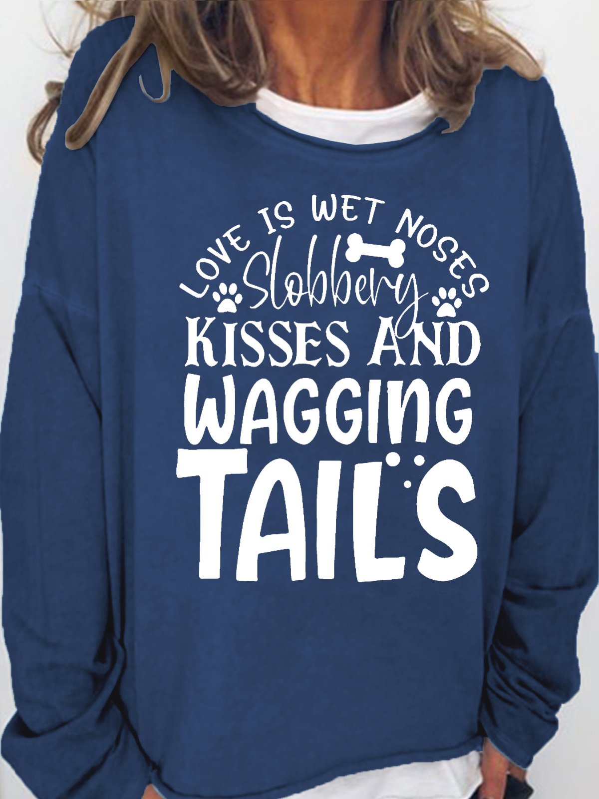 Women's Dog Lover Letters Sweatshirt