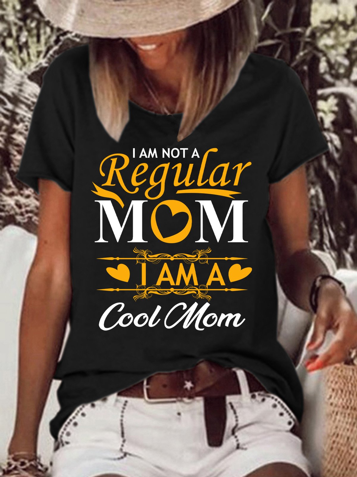 Lilicloth X Y I Am Not Regular Mom I Am A Cool Mom Womens T-Shirt