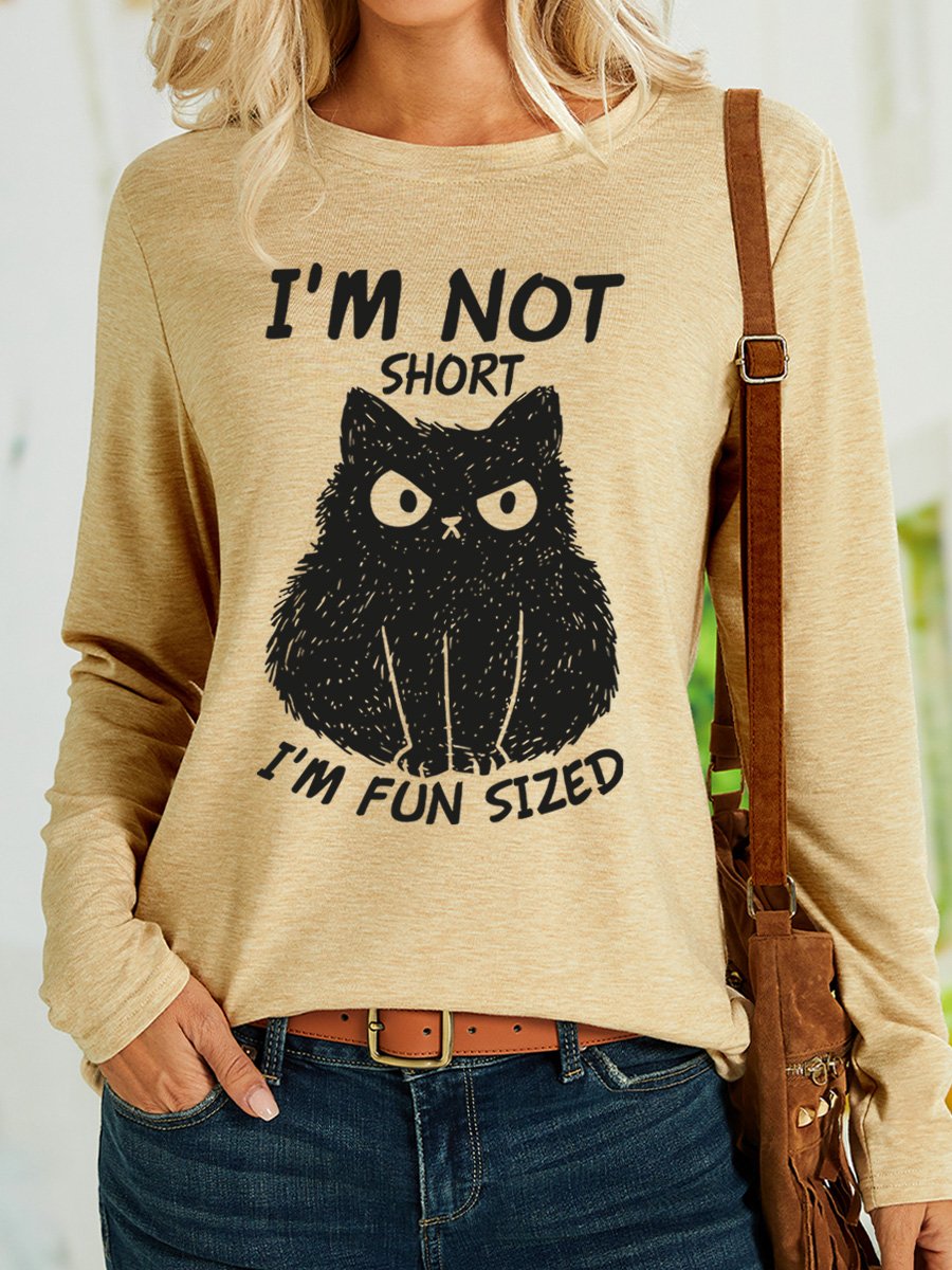 Lilicloth X Manikvskhan I'm Not Short I'm Fun Sized Womens Long Sleeve T-Shirt