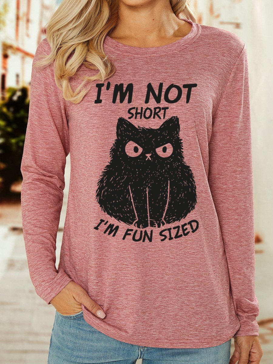 Lilicloth X Manikvskhan I'm Not Short I'm Fun Sized Womens Long Sleeve T-Shirt