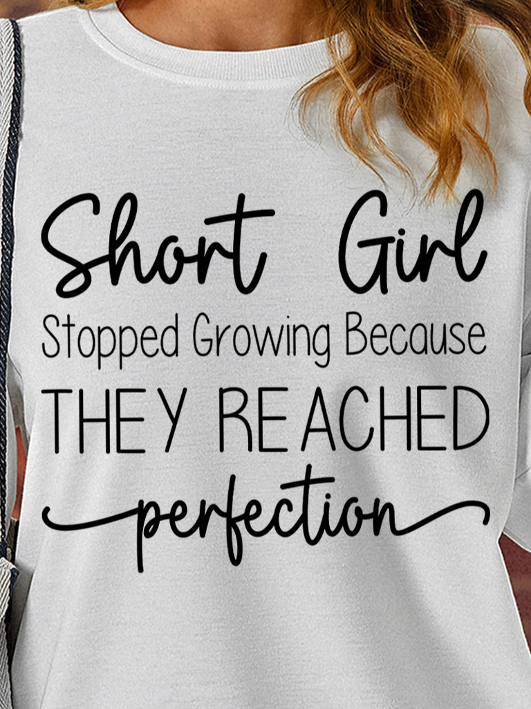 Lilicloth X Manikvskhan Short Girl Stopped Growing Because They Reached Perfection Womens Sweatshirt