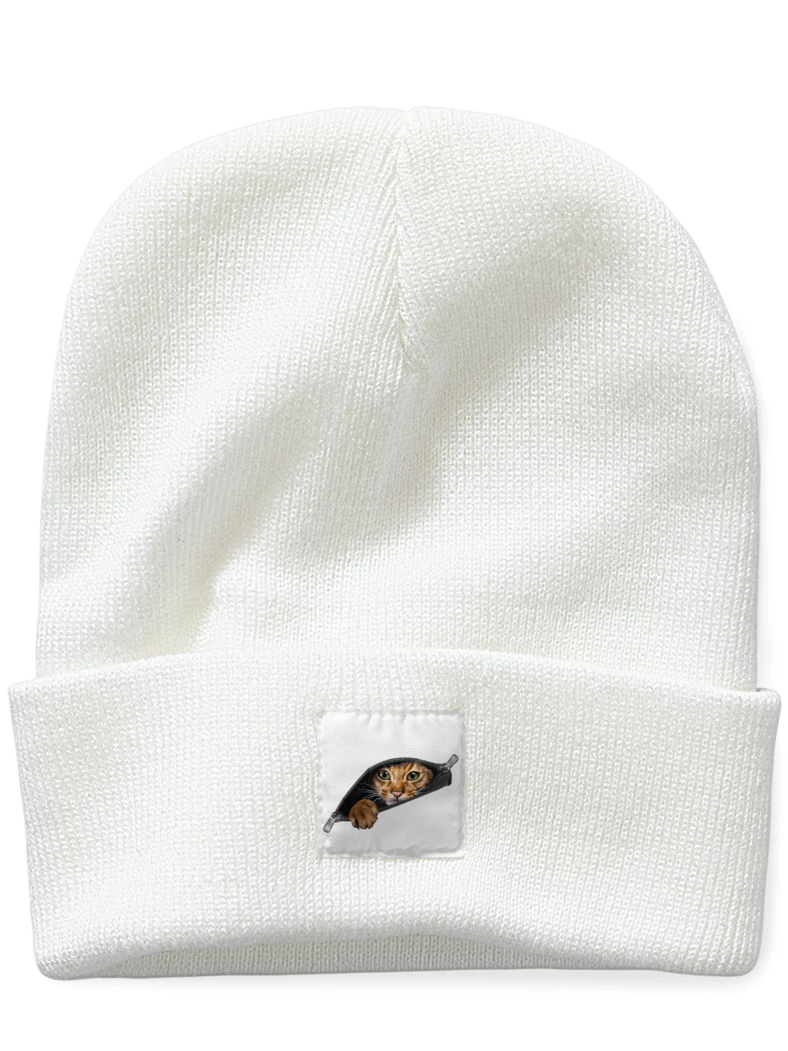 Cat In The Pocket Animal Graphic Beanie Hat