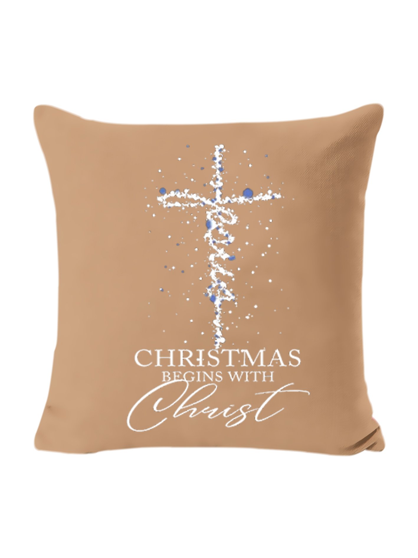 18*18 Jesus Christmas Backrest Cushion Pillow Covers Decorations For Home