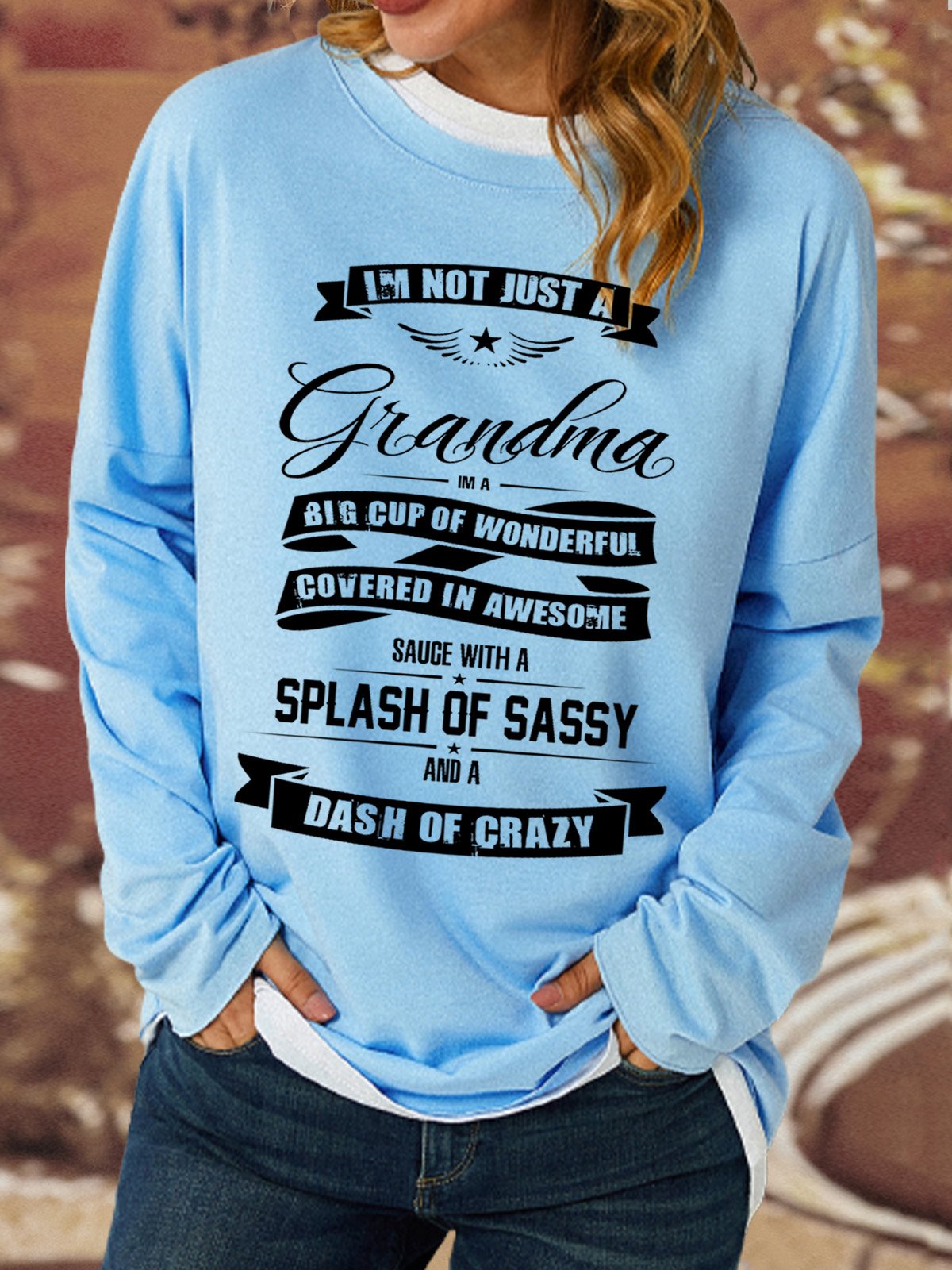 Lilicloth X Cadzart I'm Not Just A Grandma Womens Sweatshirt