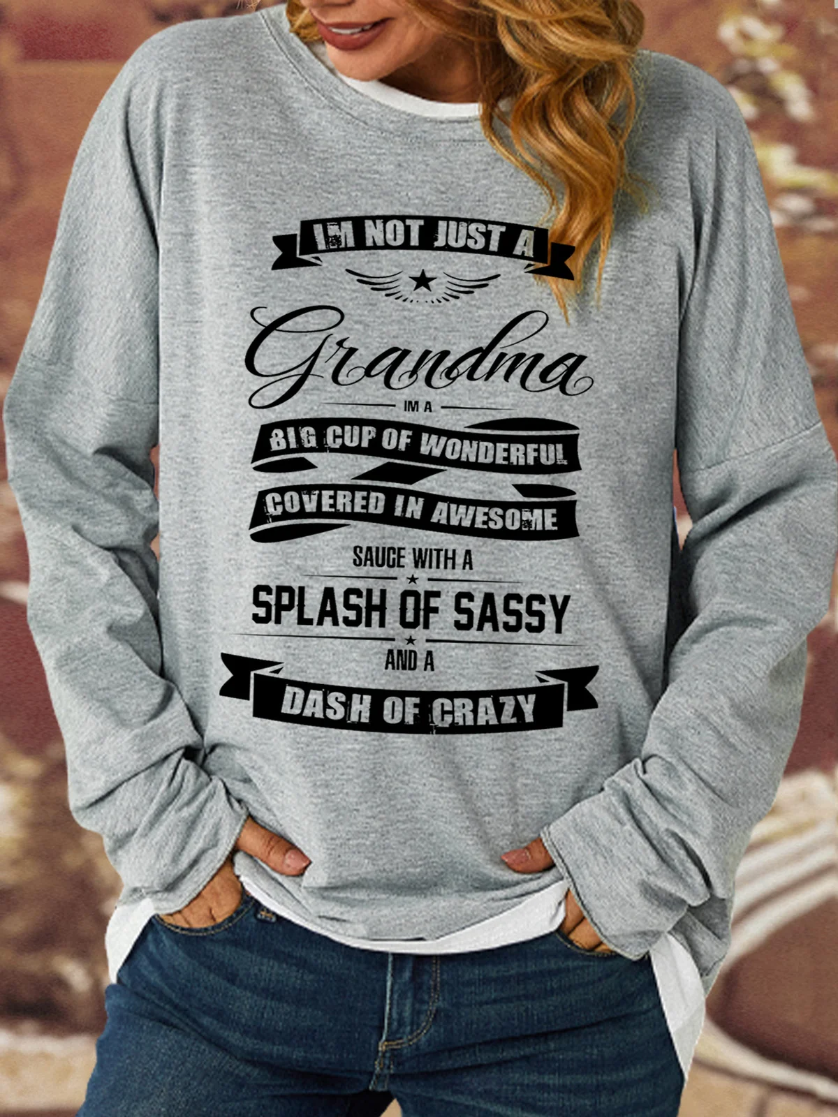 Lilicloth X Cadzart I'm Not Just A Grandma Womens Sweatshirt