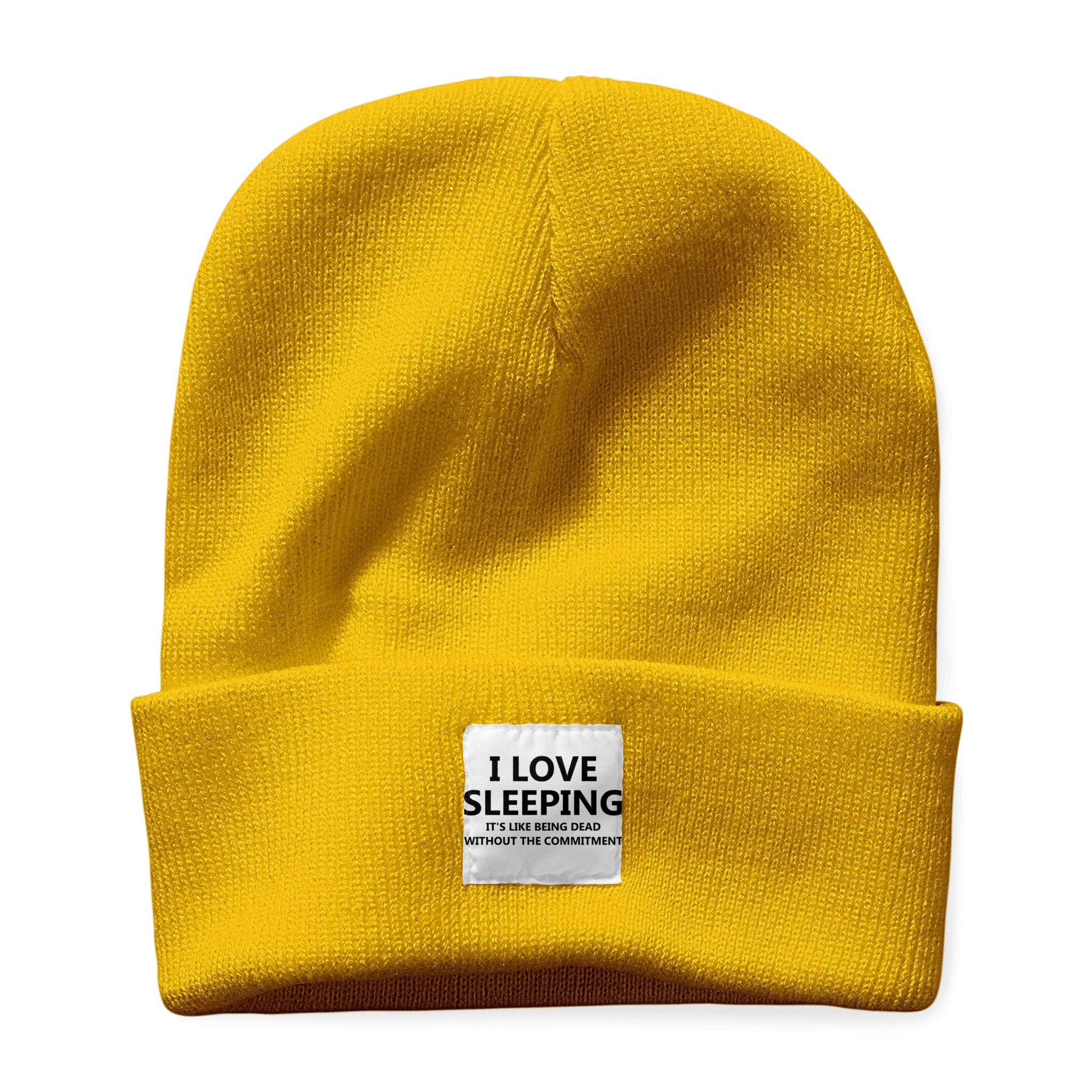 I Love Sleeping It Is Like Being Dead Without The Commitment Funny Beanie Hat