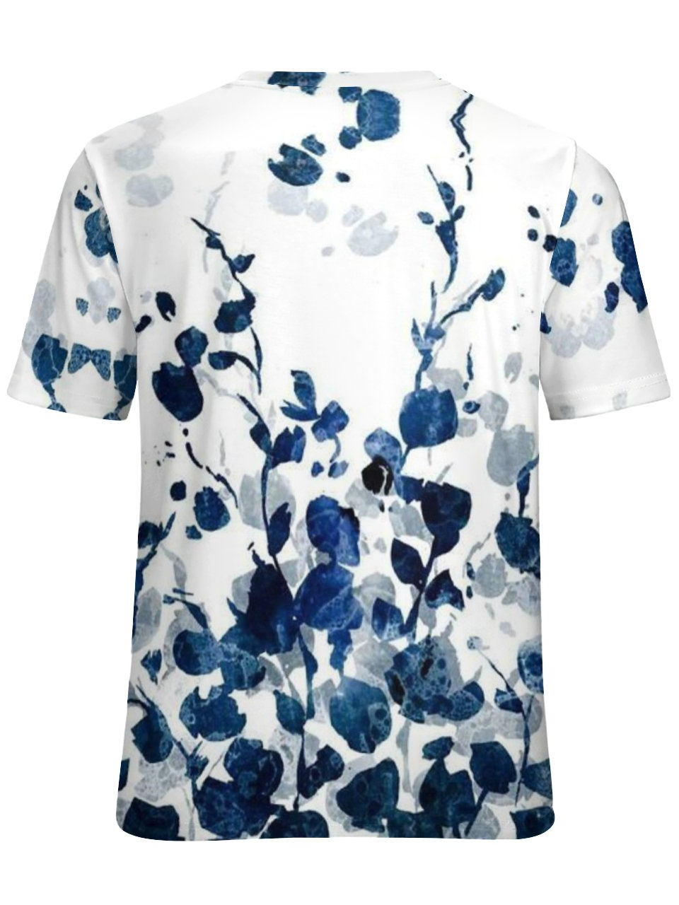 Women's Flower Art Print Casual T-Shirt