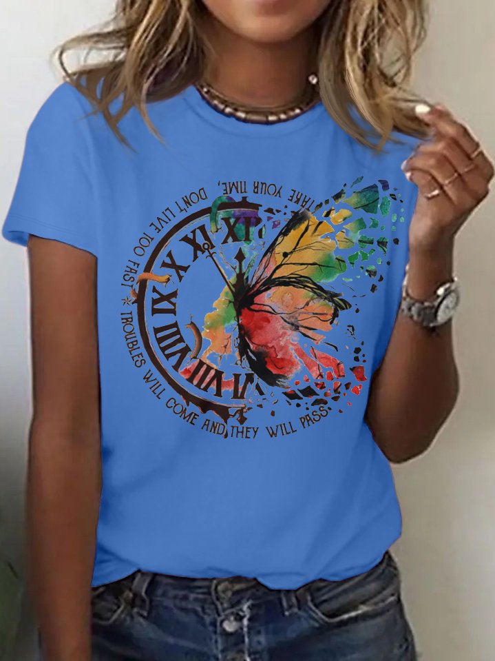 Women's Take Your Time Cotton Casual T-Shirt