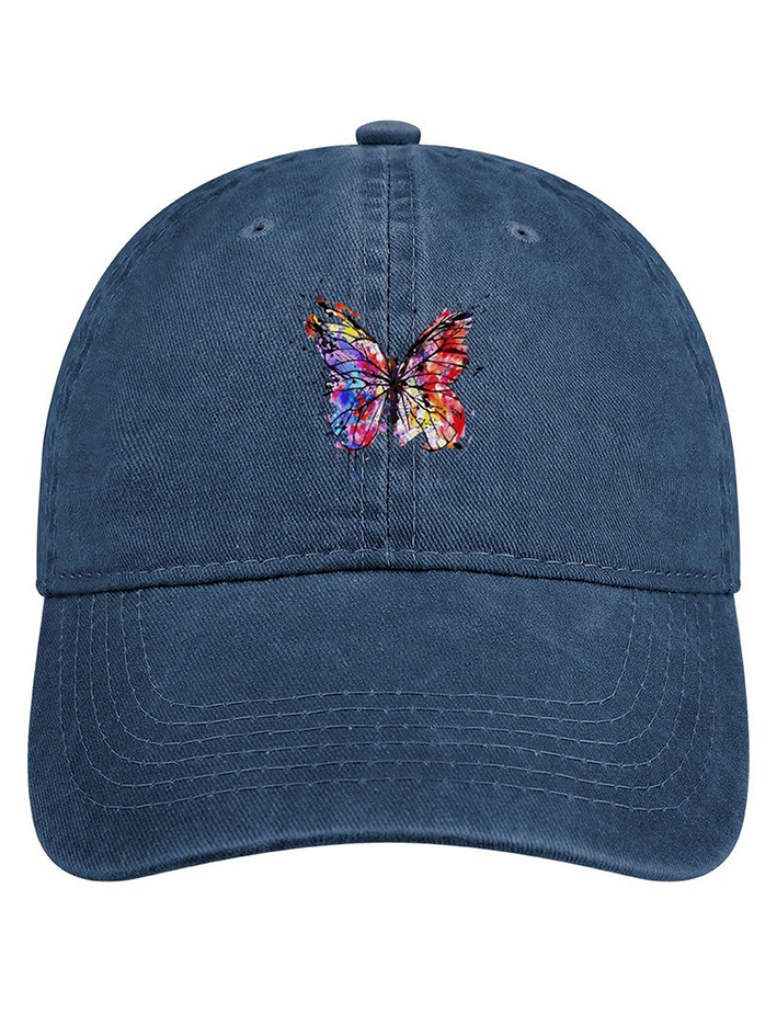 Butterfly Adjustable Denim Hat