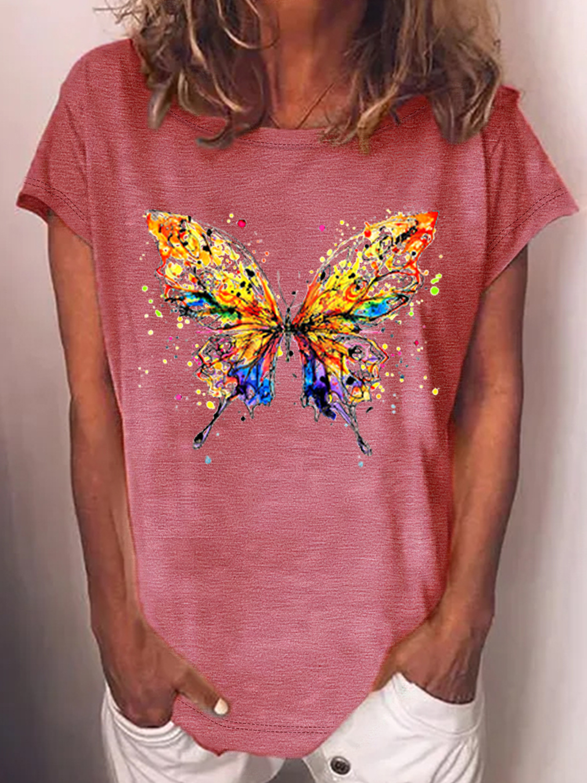 Women‘s Butterfly Casual T-Shirt