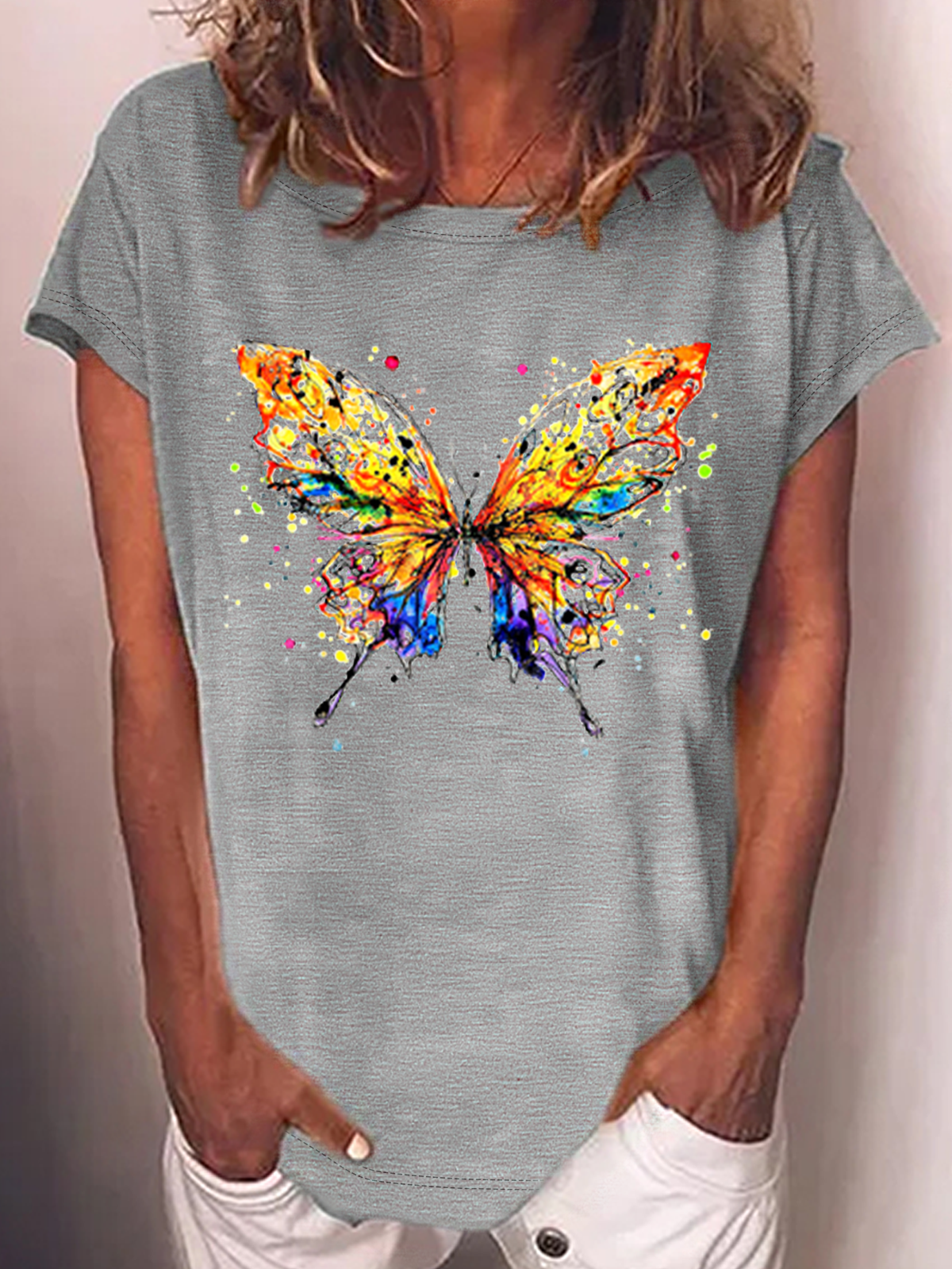 Women‘s Butterfly Casual T-Shirt