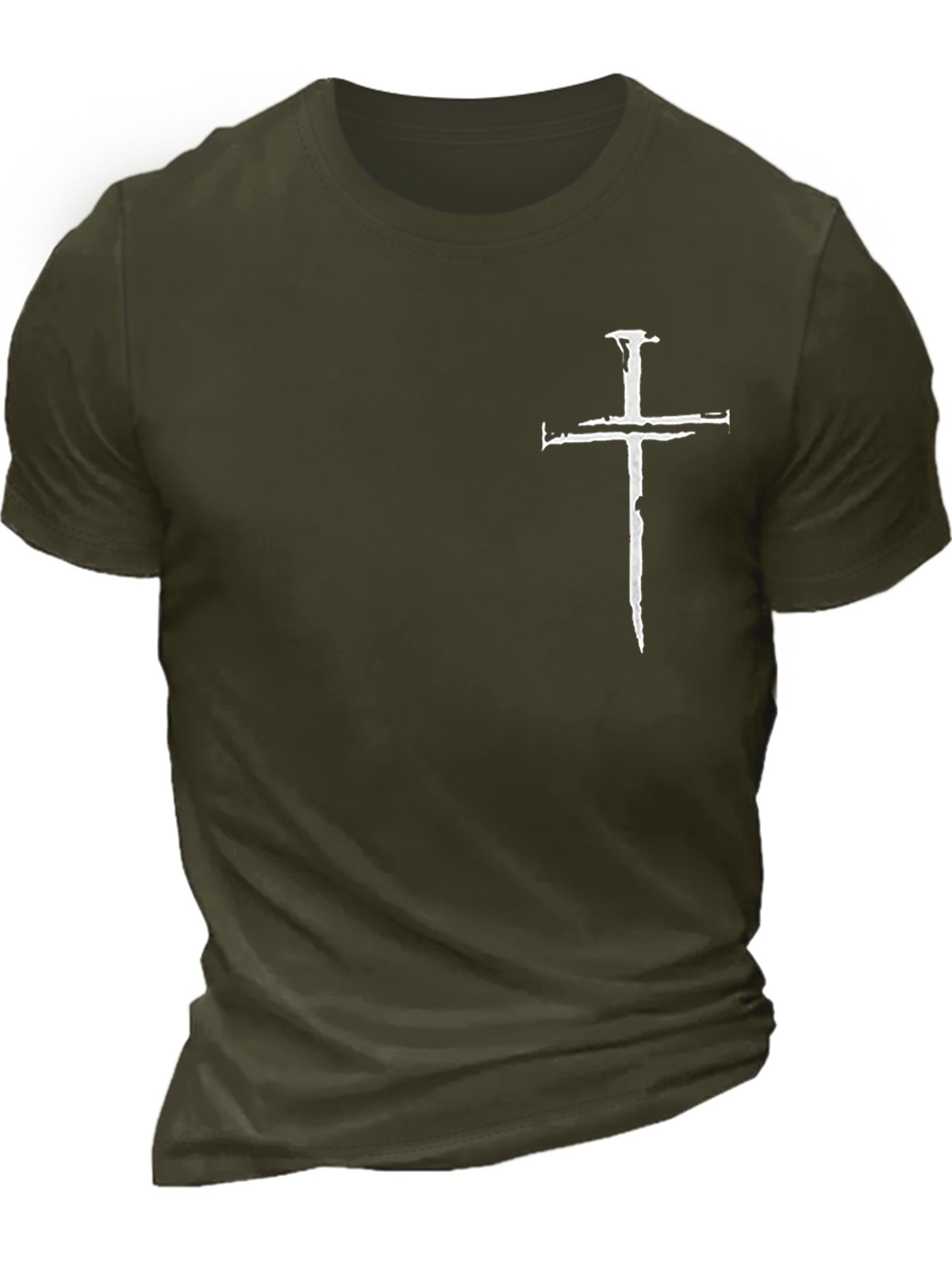 Men's Cross Faith Cotton Casual Regular Fit T-Shirt