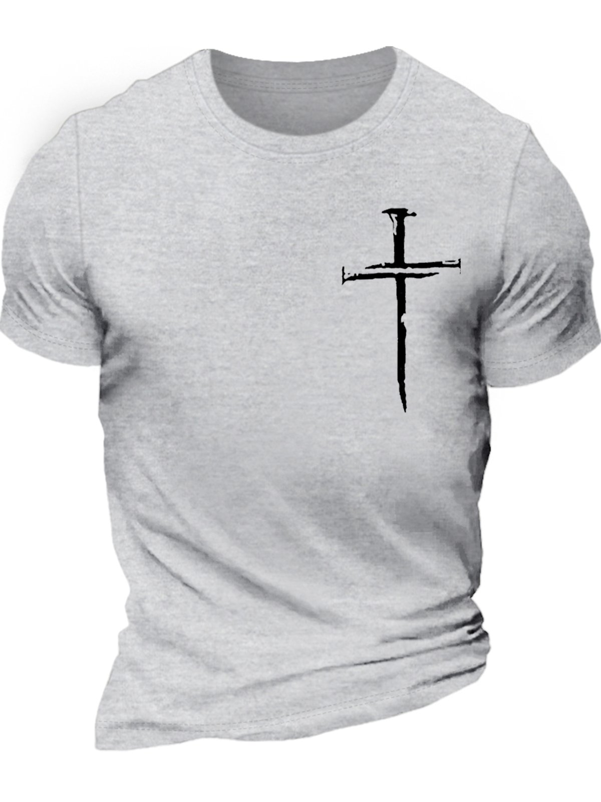 Men's Cross Faith Cotton Casual Regular Fit T-Shirt