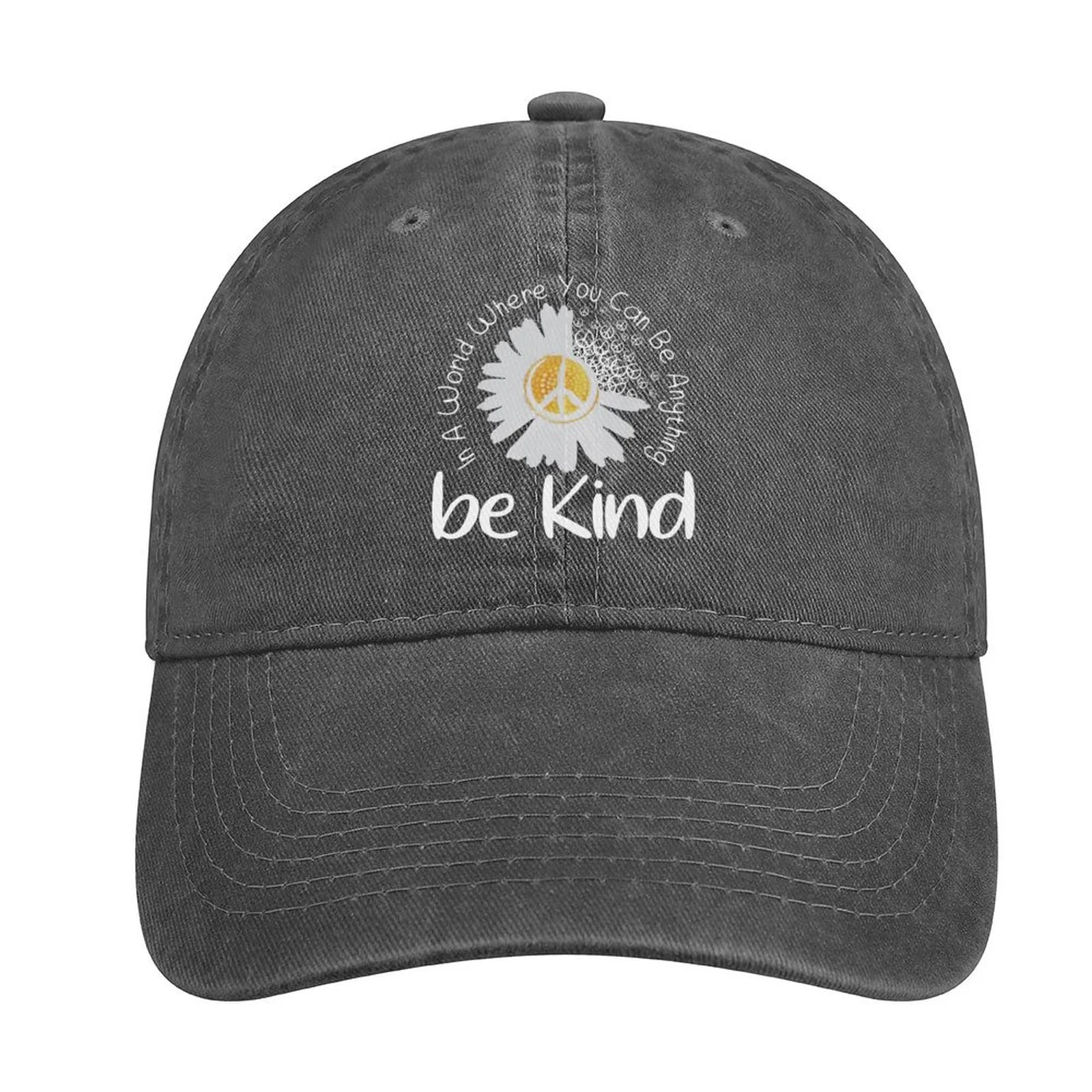 Daisy Be Kind Adjustable Denim Hat