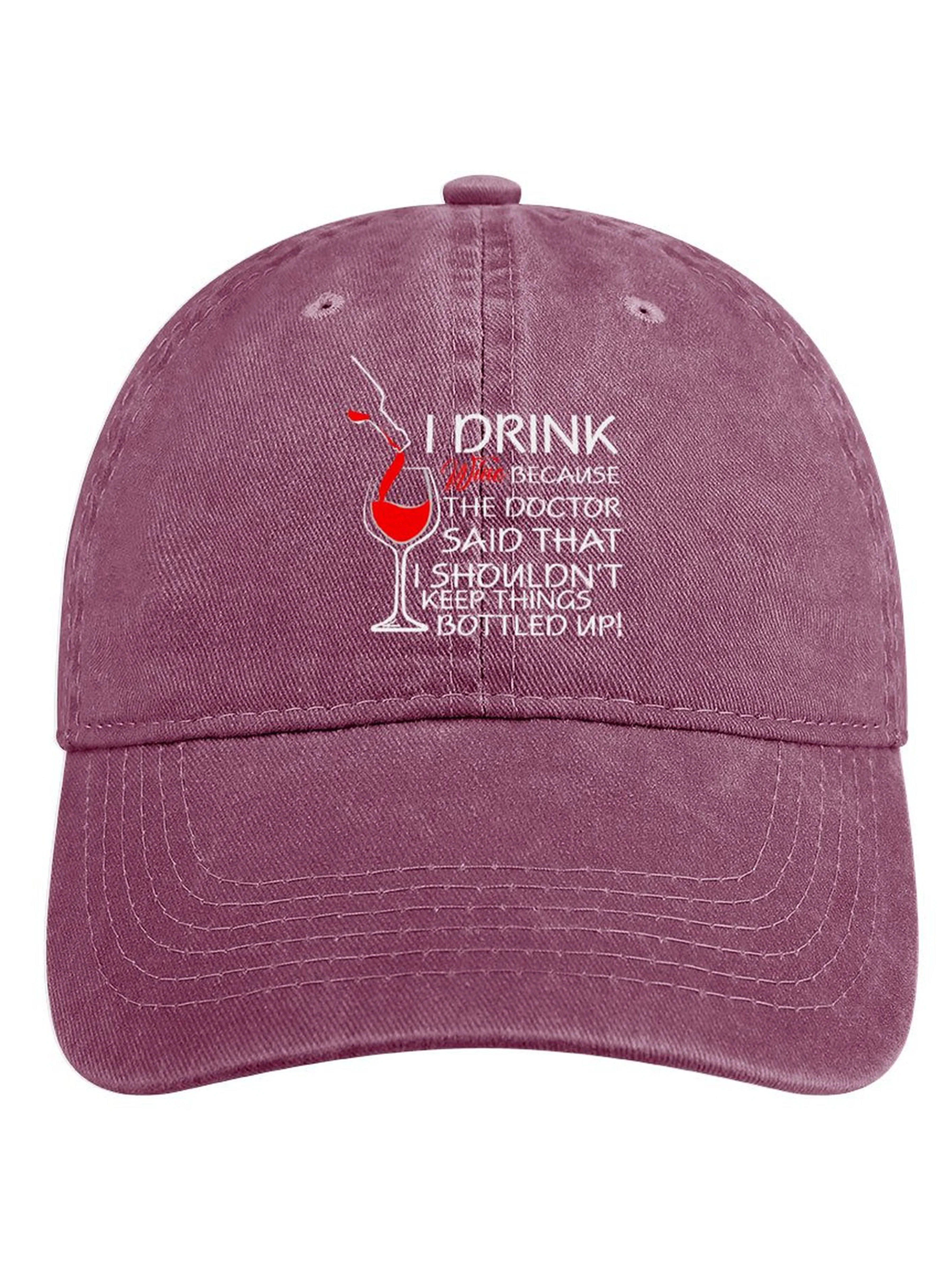 Lilicloth X Y Wine Lovers I Drink Wine Because The Doctor Said That I Shouldn't Keep Things Bottled Up Denim Hat