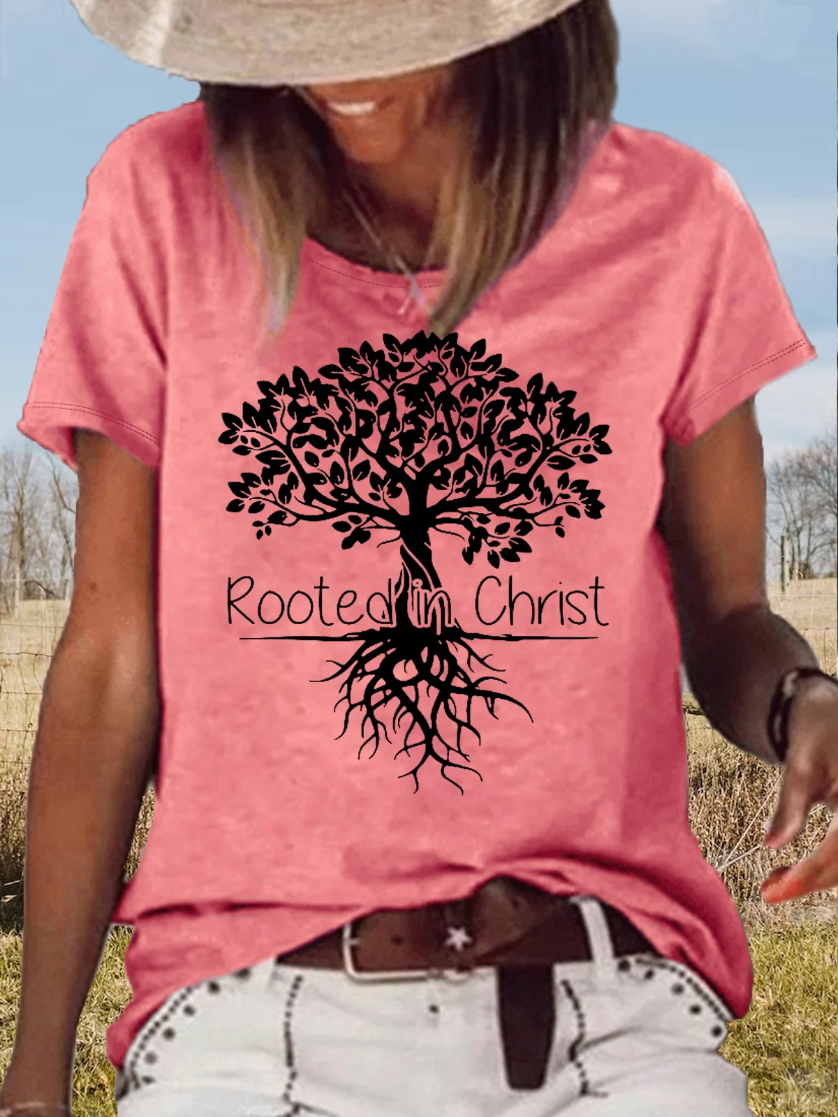 Women's Rooted in Christ Casual T-Shirt