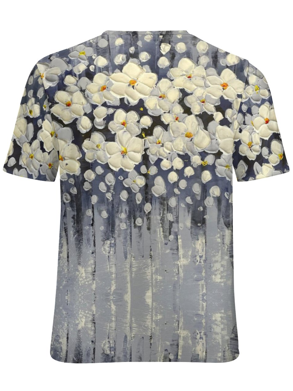 Women’s Crew Neck Simple Floral T-Shirt