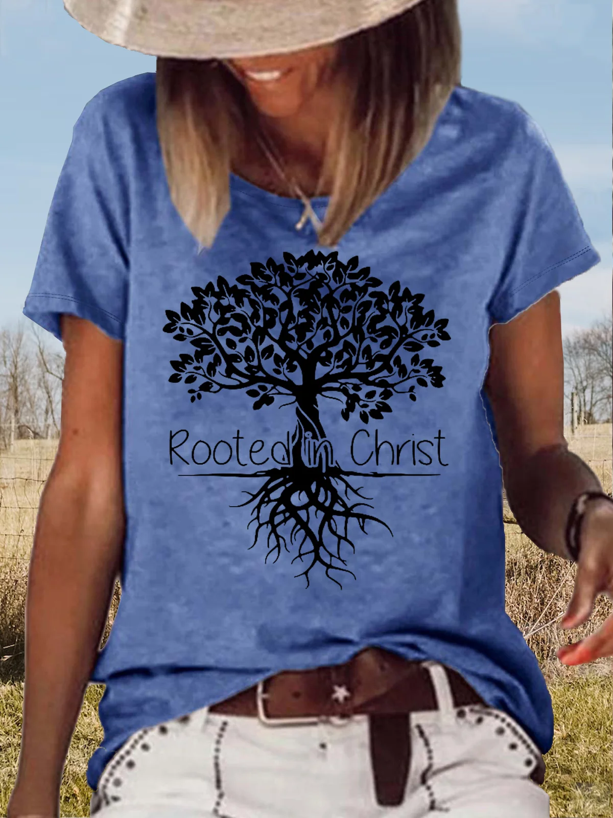 Women's Rooted in Christ Casual T-Shirt