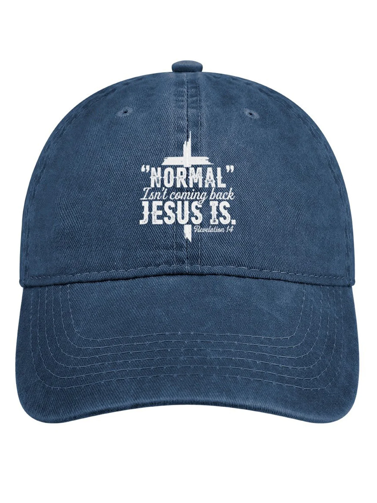 Normal Isn’t Coming Back Jesus Is Denim Hat