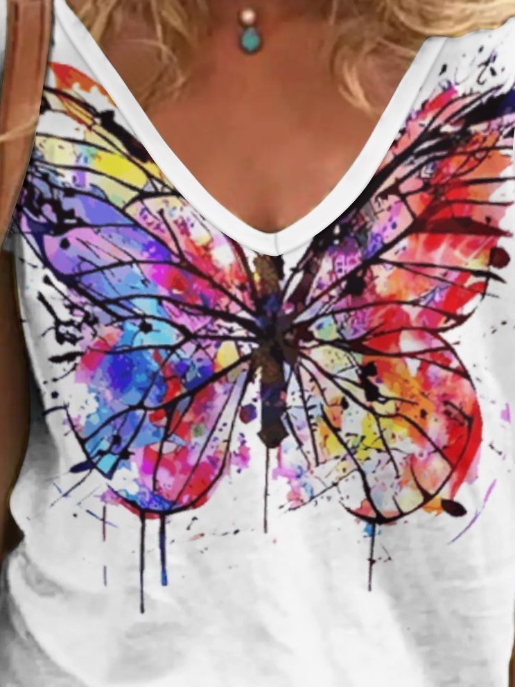 Women's Simple Butterfly T-Shirt