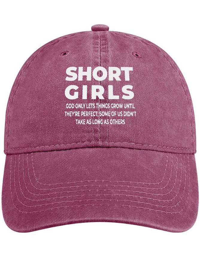 Men's /Women's Short Girls God Only Things Grow Until They Perfect  Funny Graphic Printing Regular Fit Adjustable Denim Hat