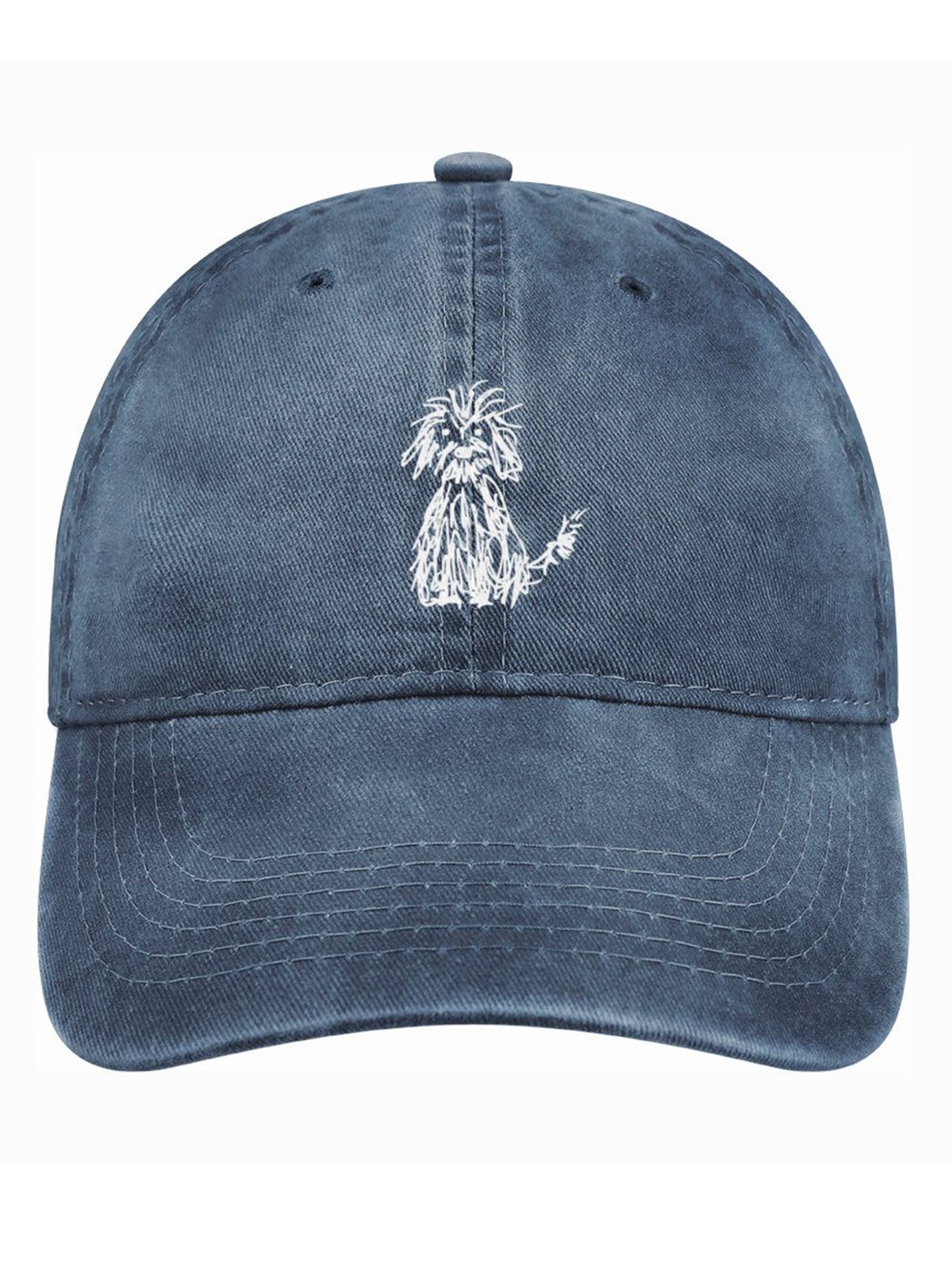 Dog Pattern Denim Hat