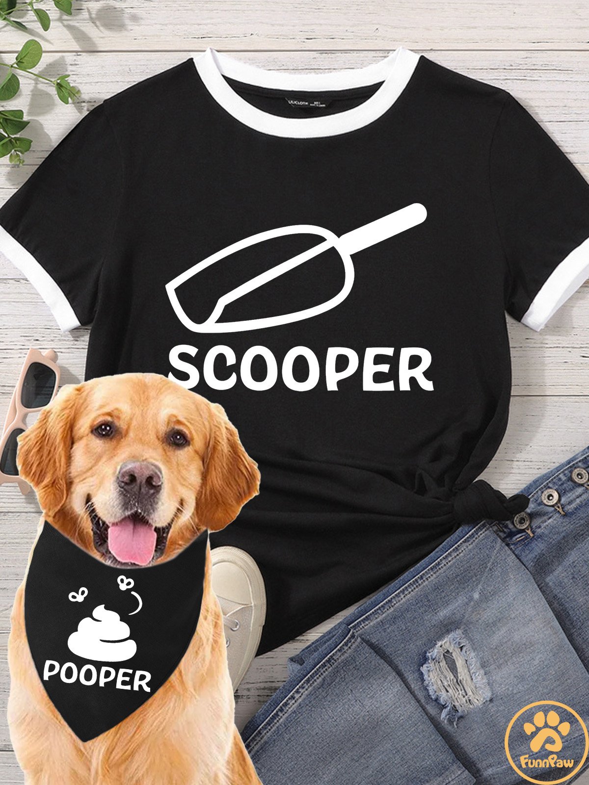 Lilicloth X Funnpaw Women's Scooper Matching T-Shirt