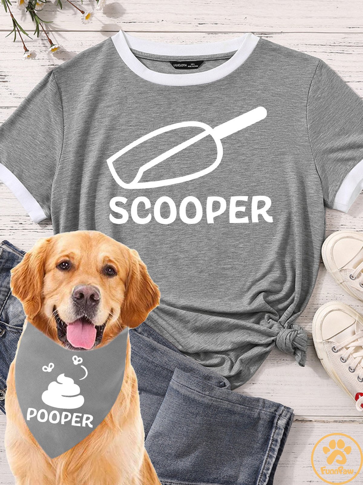 Lilicloth X Funnpaw Women's Scooper Matching T-Shirt