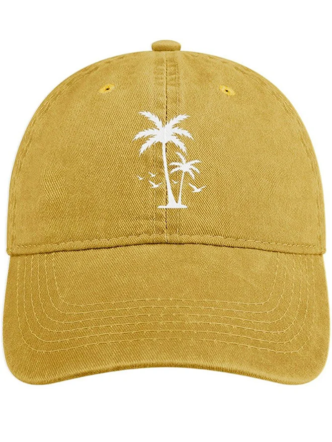 Men's /Women's Holiday Coconut Tree Graphic Printing Regular Fit Adjustable Denim Hat