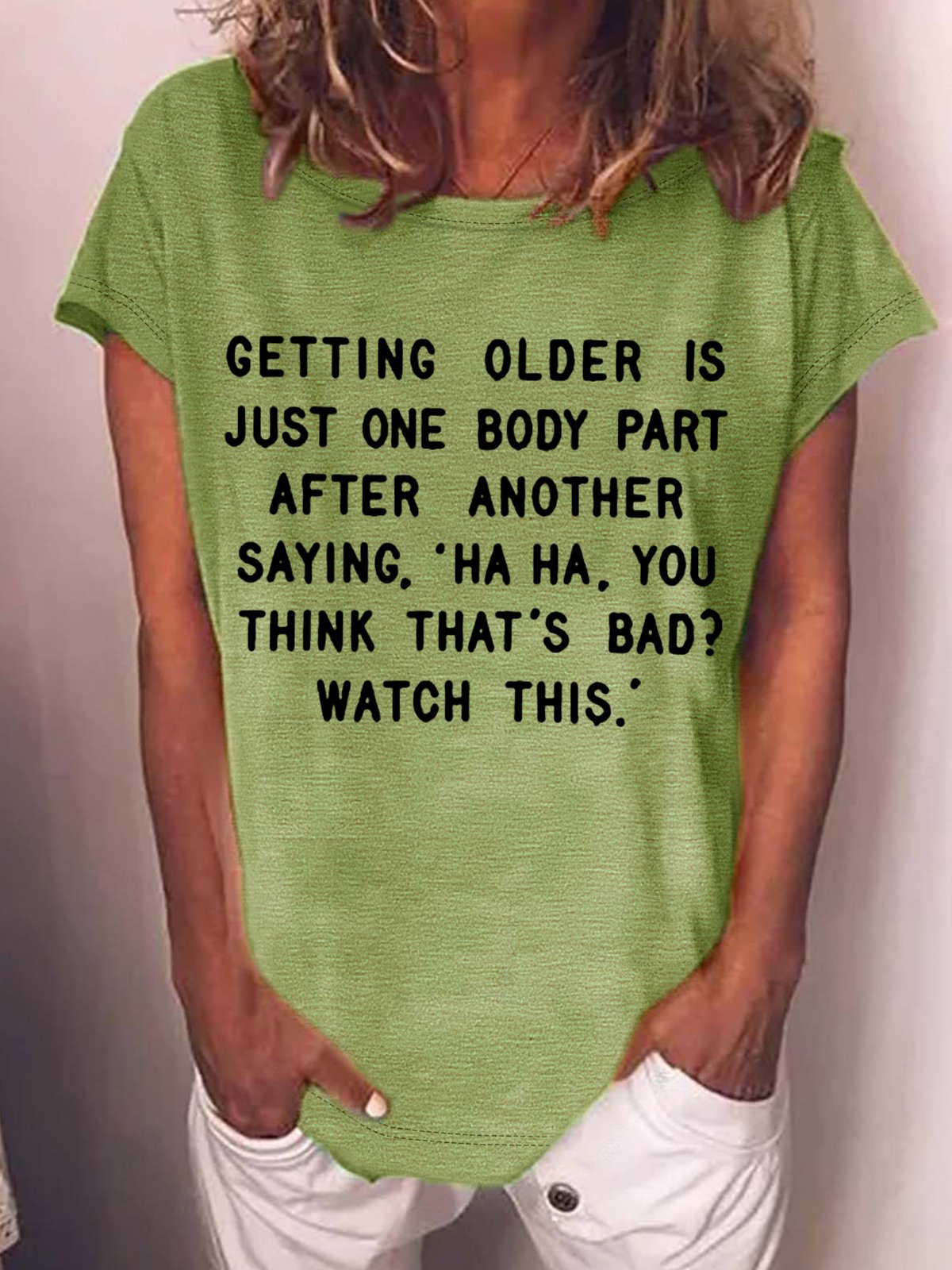 Women‘s Funny Old Age Casual T-Shirt