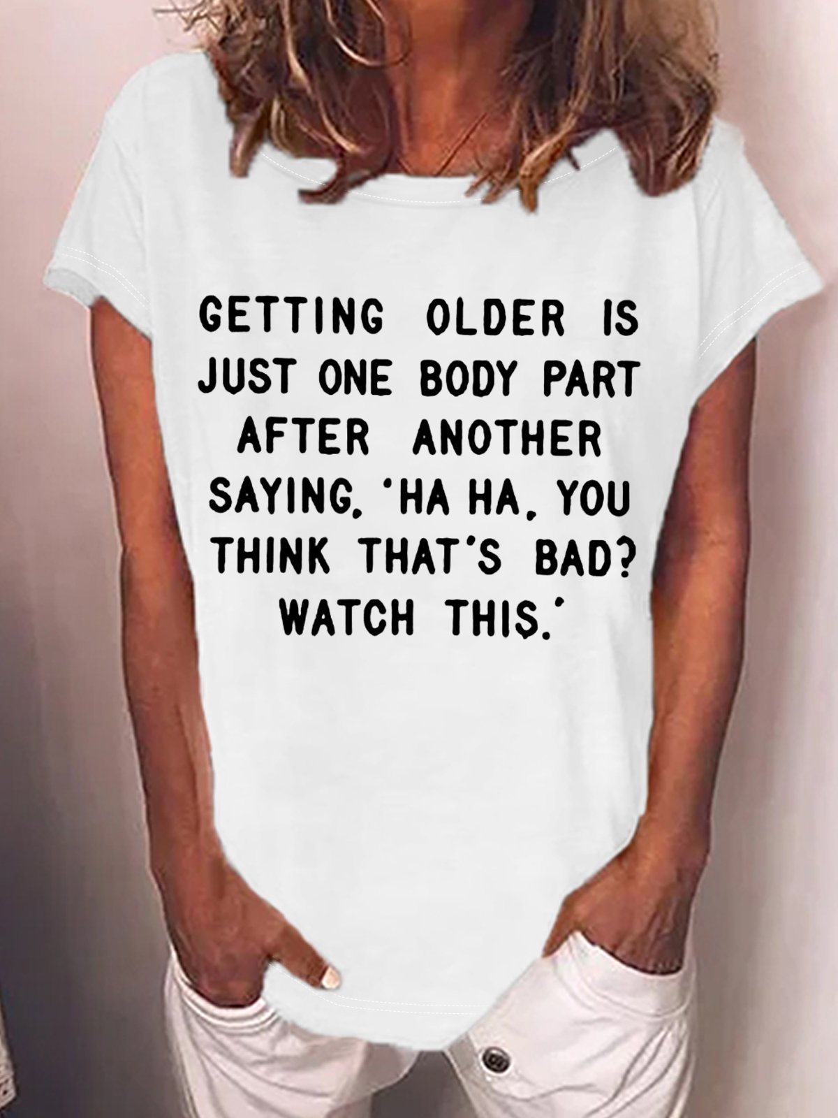 Women‘s Funny Old Age Casual T-Shirt