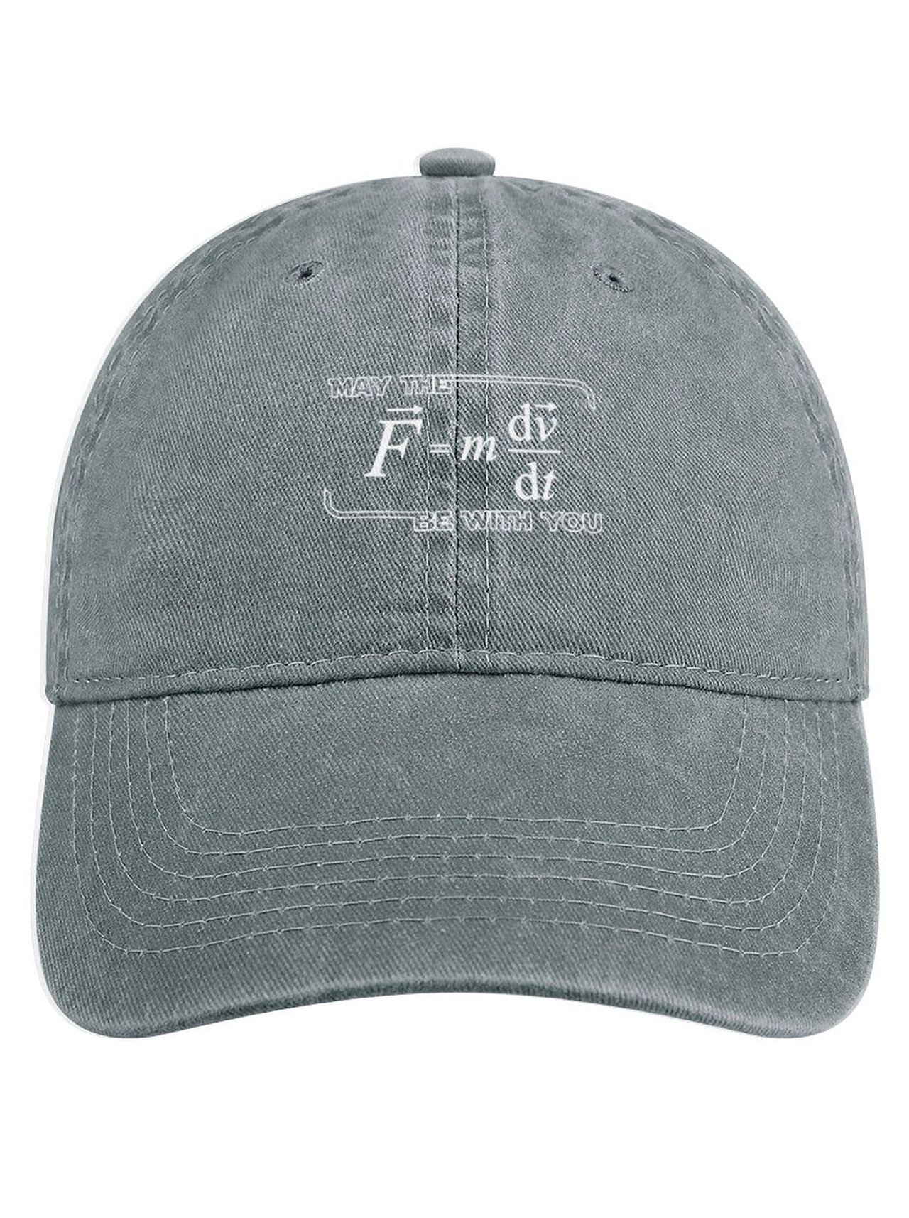 Men's /Women's May The (F=m*dv/dt) Be with You Graphic Printing Regular Fit Adjustable Denim Hat