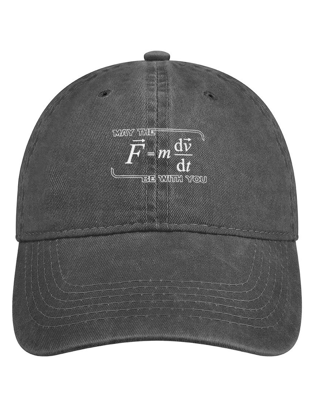 Men's /Women's May The (F=m*dv/dt) Be with You Graphic Printing Regular Fit Adjustable Denim Hat