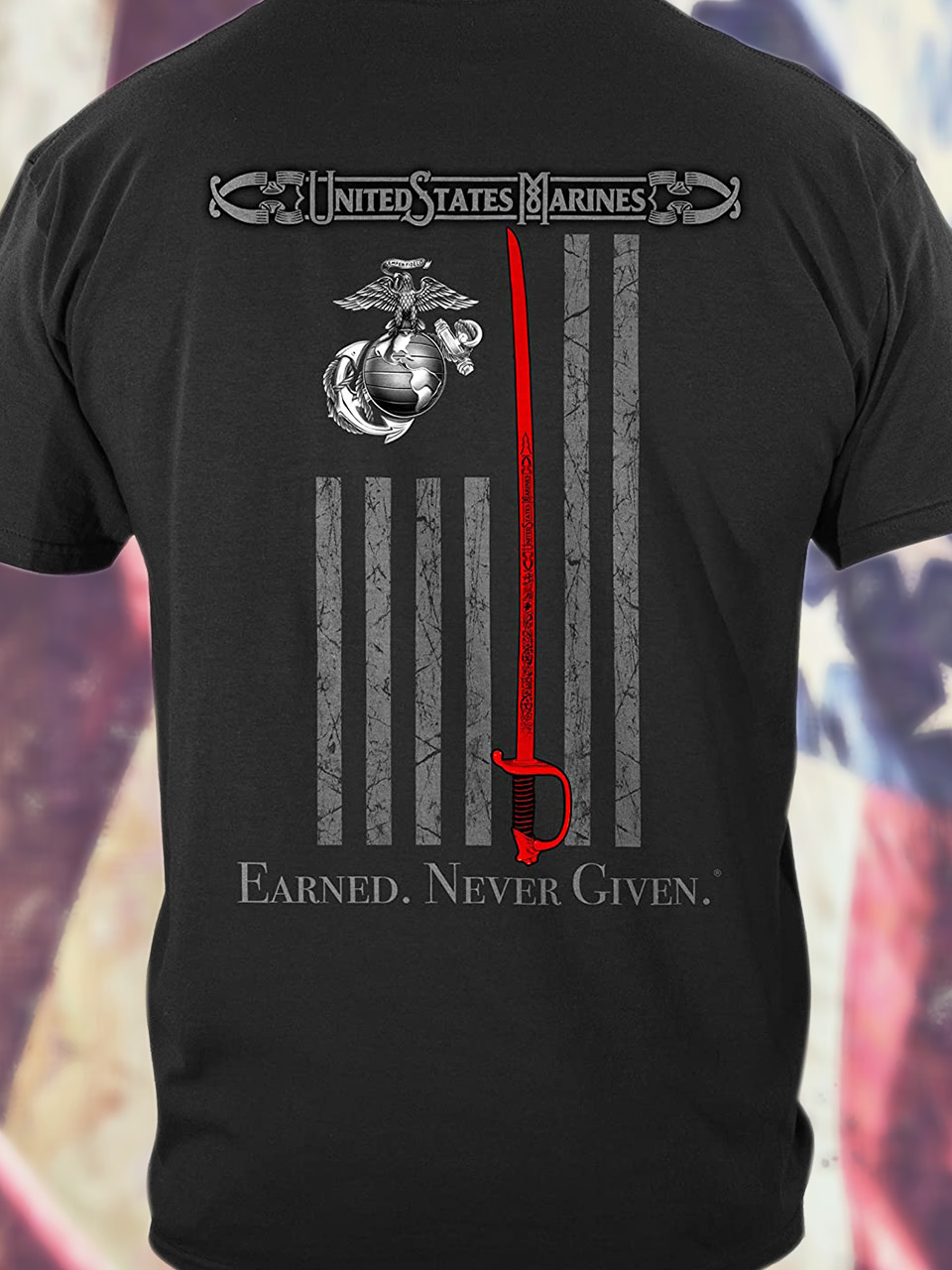 Men’s United States Marines Casual Regular Fit T-Shirt