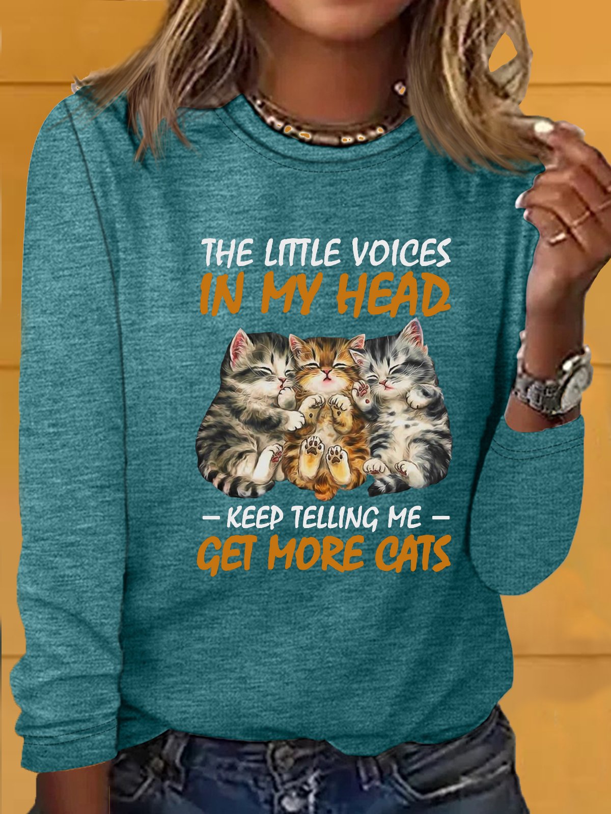 Women's Cat Lover Letters Casual Shirt