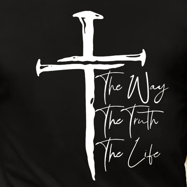 Men's Christian Cross Casual Crew Neck T-Shirt
