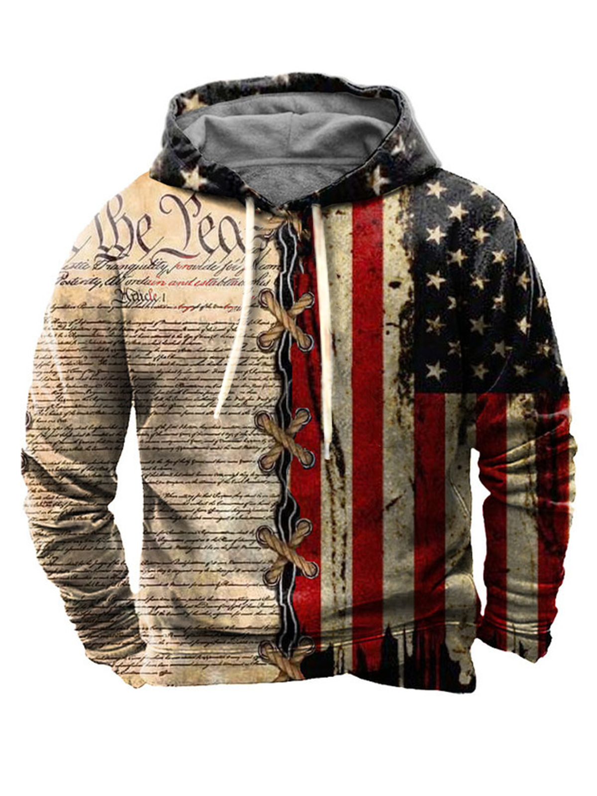 Veterans Day Vintage Hooded Sweatshirt