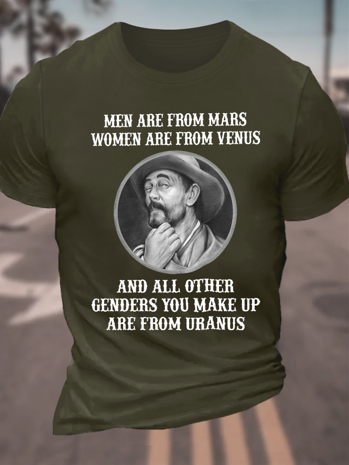 Men Are From Mars Cotton Casual T-Shirt